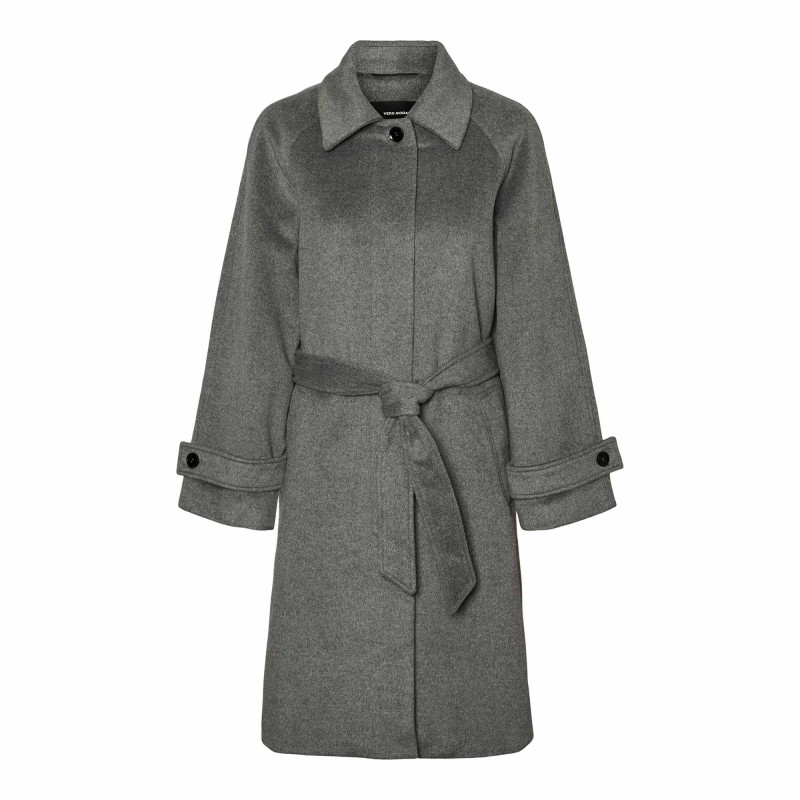 manteau gris femme pas cher
