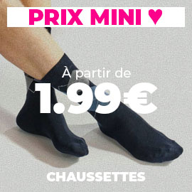 Chaussettes homme & femme à prix discount