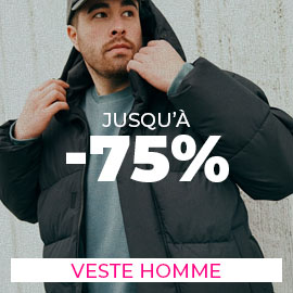 Veste homme jusqu'à -75% 